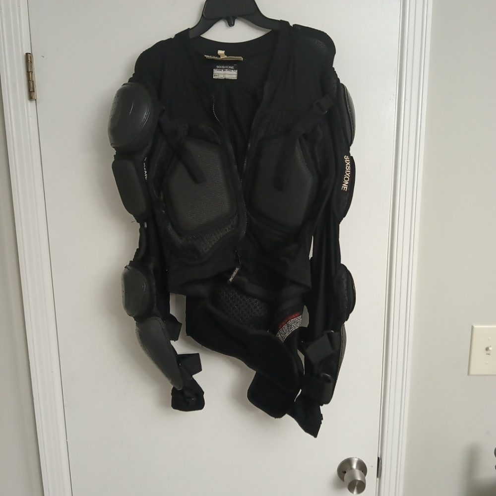 Black Protective Motorcycle Six Six One Jacket